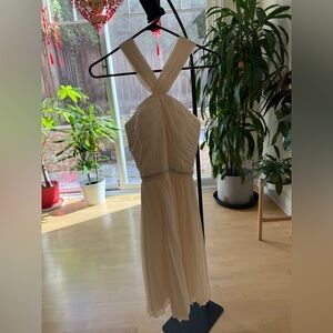Laundry by Design Cream Pleated Dress